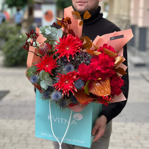 Букет «Багряна зустріч»