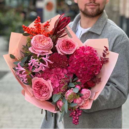 Букет «Полум'яна зустріч»