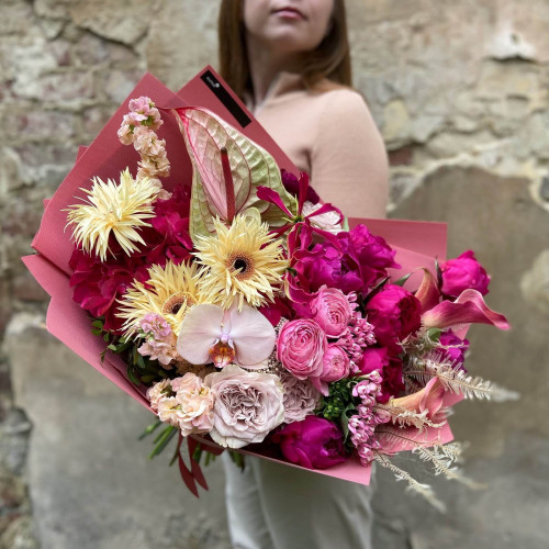 Букет «Малинове кюлі»