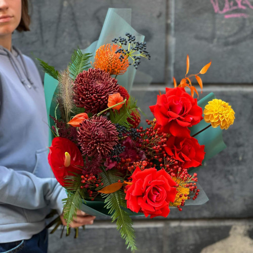 Букет «Багровая заря»