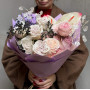 Вишуканий пастельний букет «Лавандовий флер»