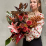 Fiery original bouquet «Spices of Love»