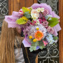 Яскравий різнобарвний букет «Веселкова заграва»