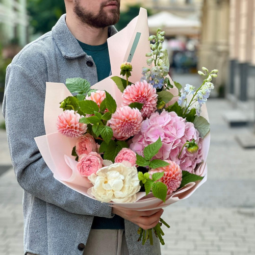 Букет «Персиковий ранок»