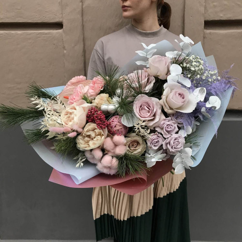 Bouquet «Winter marshmallows»