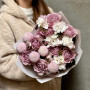 Лавандовий букет з фрезією «Вишуканий аметист»