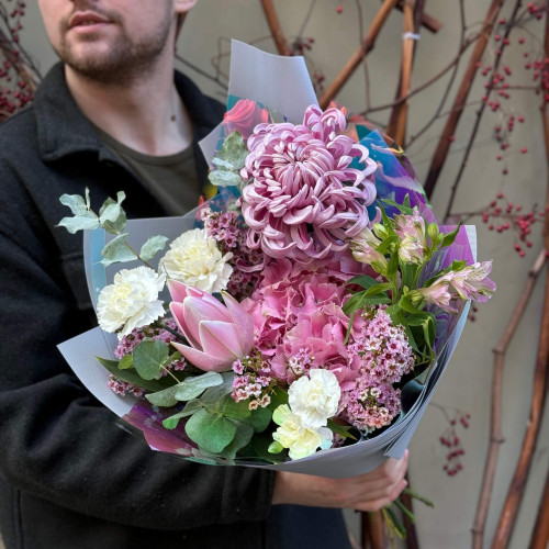 Ароматний букет з лілією «Ніжна феєрія»