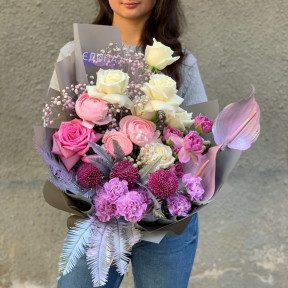 Букет «Ліловий настрій»