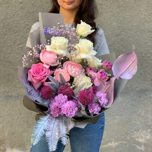 Букет «Ліловий настрій»