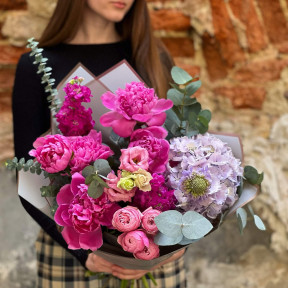 Букет «Малинові зорі»