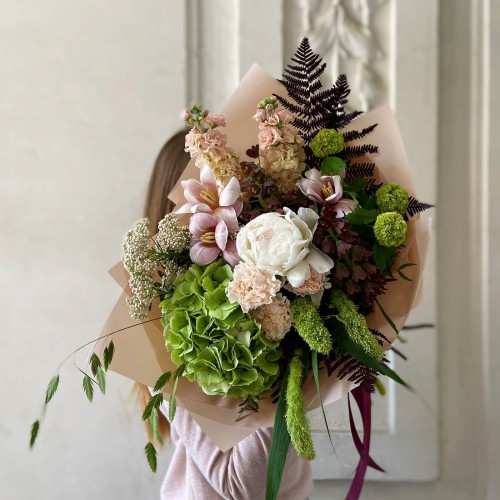 Букет «Квітковий Матча Латте»