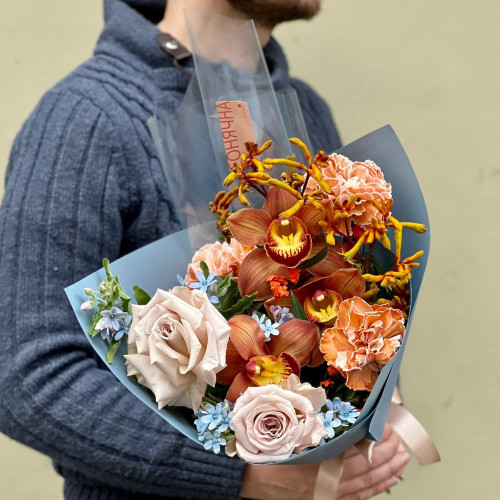 Букет «Сині зірочки»