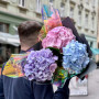 Цветной букет из гортензий «Акварельные облачка»