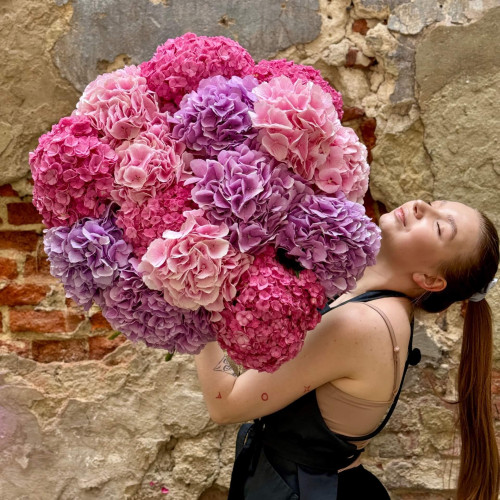 17 гортензій у букеті «Солоденькі мрії»