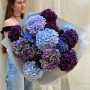 15 гортензій у букеті «Буремне море»