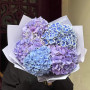 5 роскошных гортензий в букете «Лавандовое безе»