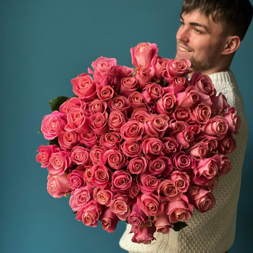 75 роз «Hermosa»