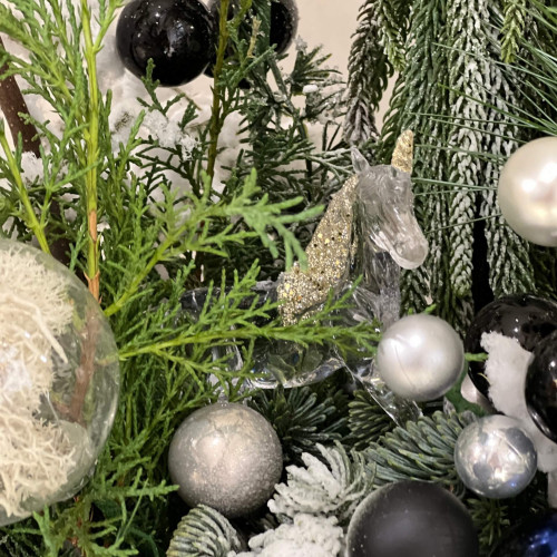 Казкова різдвяна композиція «Зачарований ліс»