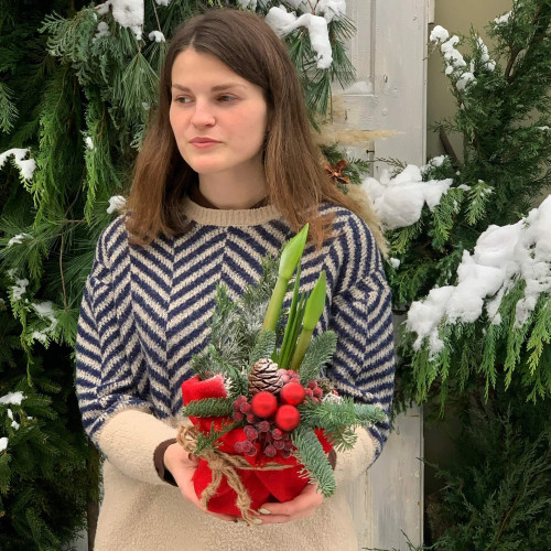 Святкова композиція «Різдвяний комплімент»