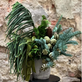 Різдвяна композиція з натуральним декором «Дикий цитрус»