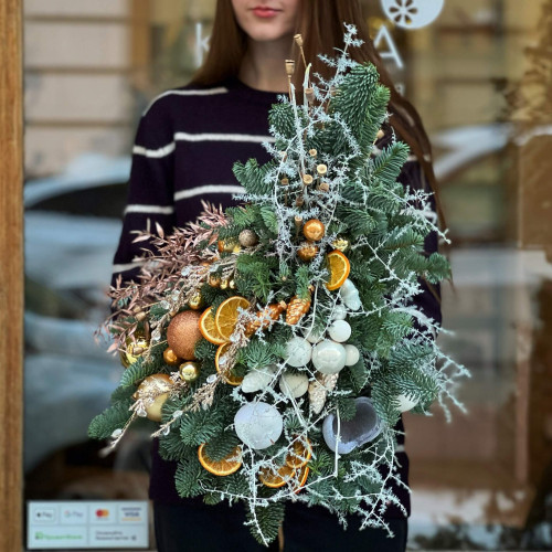 Ялинка «Апельсинки в снігу»