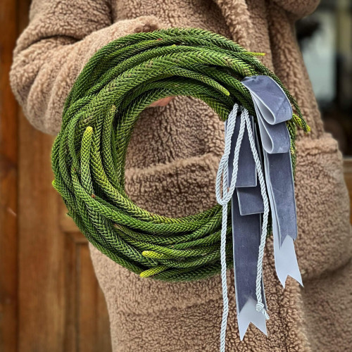 Різдвяний вінок «Малахітовий перстень»