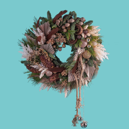 Christmas wreath «Golden Calf»