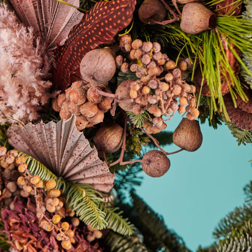 Christmas wreath «Golden Calf»