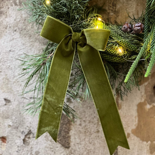 Святковий віночок з гірляндою «Аромат Різдва»