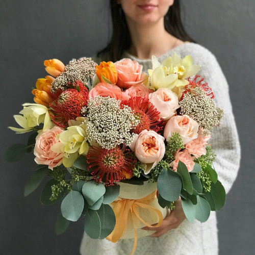 Композиція з квітів «Осінній вальс»