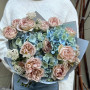 Акварельний букет з гортензією «Ласкава осінь»