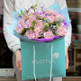 Bouquet of roses and clematis «Lavender Cape»