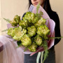 Ексклюзивний букет з незвичних троянд «Зелений океан»