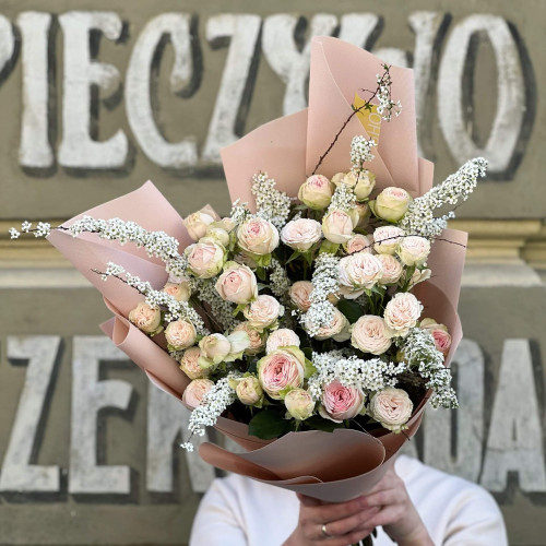 Букет «Трояндові перлинки»