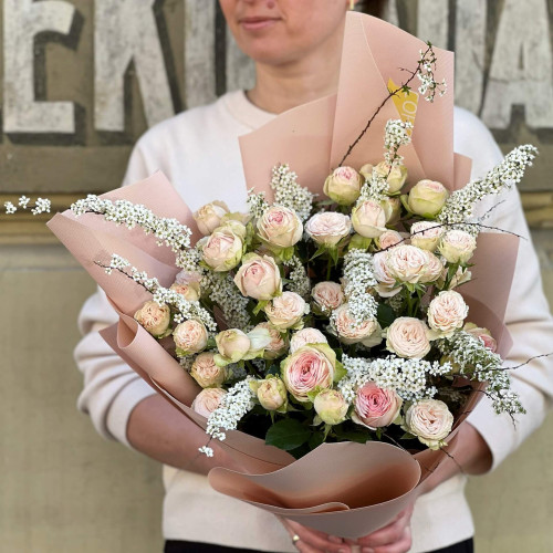 Букет «Трояндові перлинки»