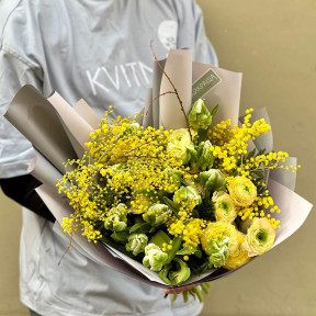 Букет «Сонячний попугайчик»