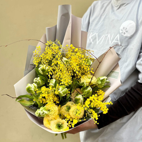 Букет «Сонячний попугайчик»