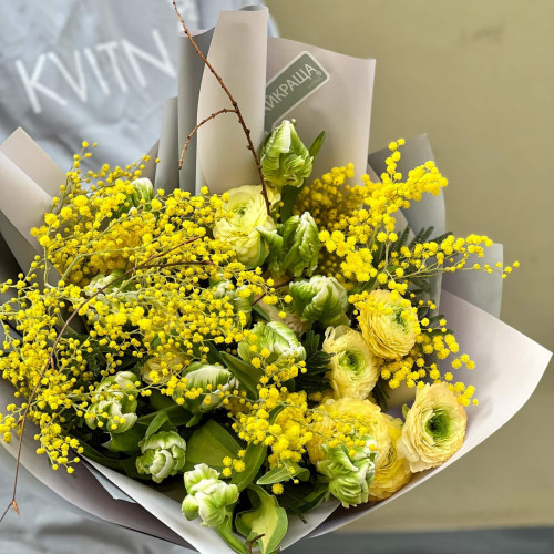 Букет «Сонячний попугайчик»