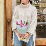 Fragrant pink and white bouquet with daffodils and hyacinths «Spring snow»