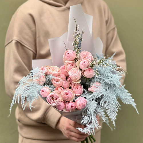 Букет «Конфетки в снегу»