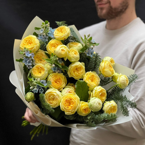 Букет «Морозное солнышко»