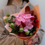 Милый букет-комплимент «Розовое солнышко»