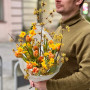 Bouquet of tulips and daffodils «Bright Sunshine»