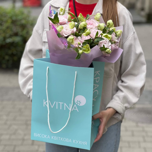 Ніжний пастельний букет «Лавандове сяйво»