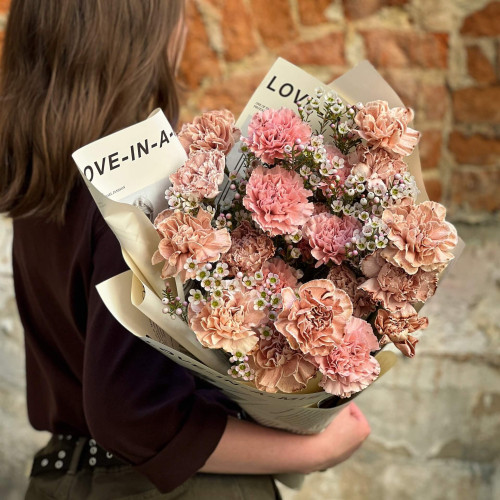 Bouquet «Chocolate with cream»