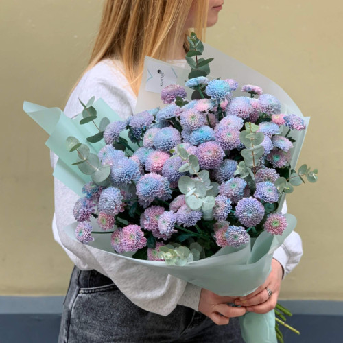 Bouquet «Rainbow Chrysanthemum»