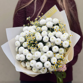 Bouquet «Snowy and tender»