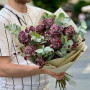 Magical bouquet with dianthus and eucalyptus «Galician Charms»