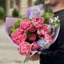 Delicate bouquet with peonies «June fantasy»