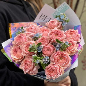 Нежный персиковый букет «Сладкий мороз»